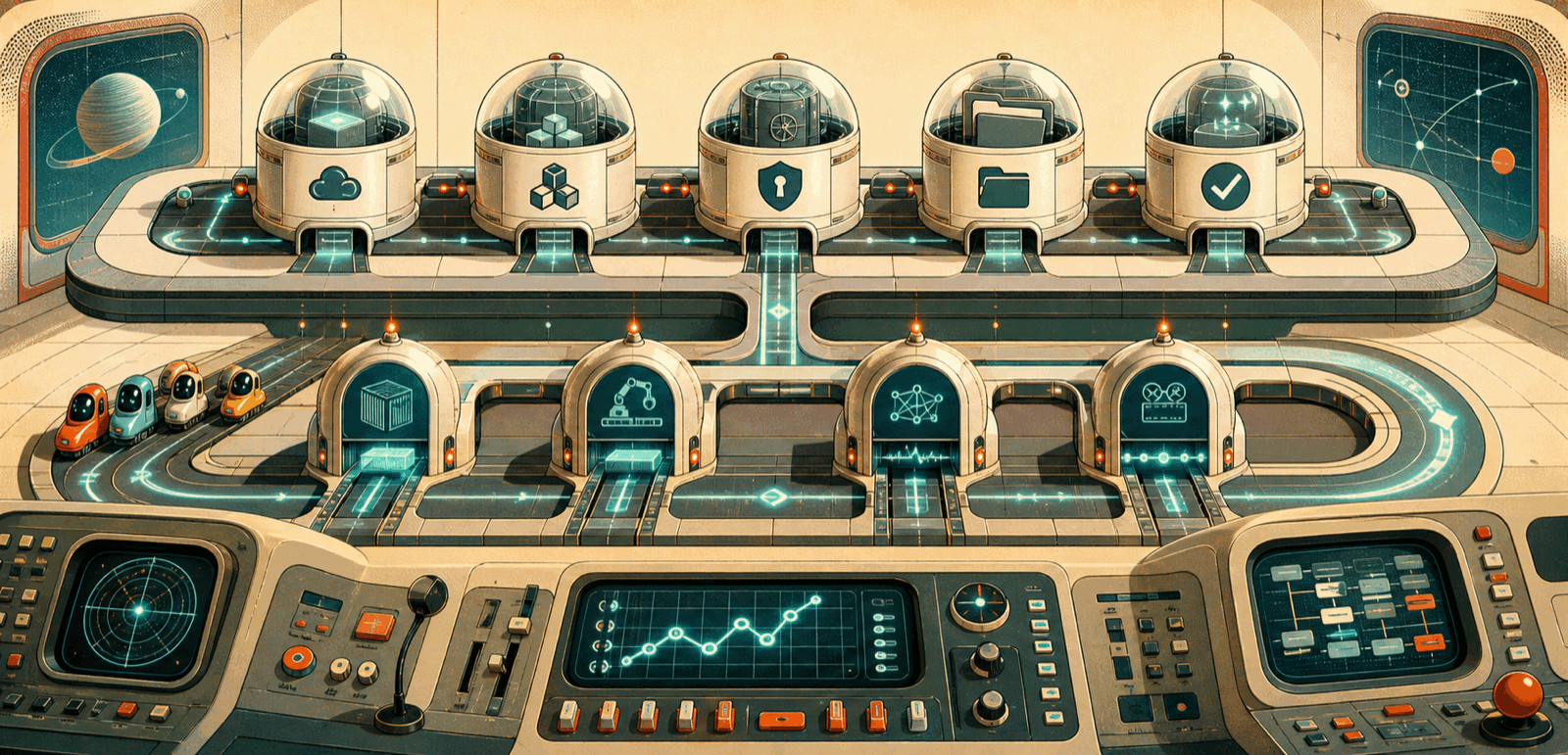 Taxiway — isolated lab console view